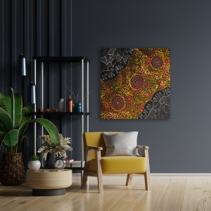 Obraz na płótnie, ręcznie malowany Lingo Gallery Sklep z obrazami